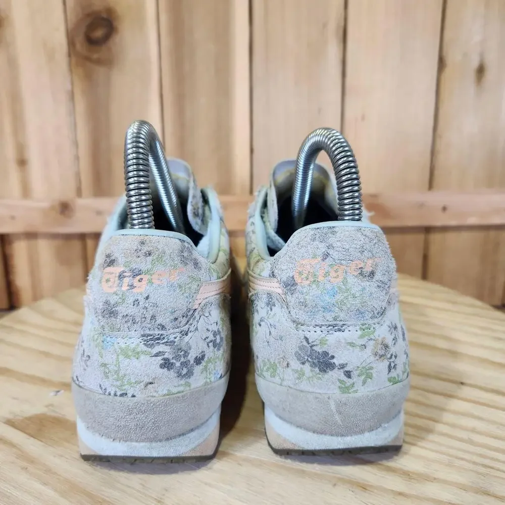 ASICS Onitsuka Tiger Ultimate 81 Shoes Womens 6 Floral Leather Sneakers
